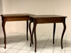 Coppia di consolle in noce Luigi XV