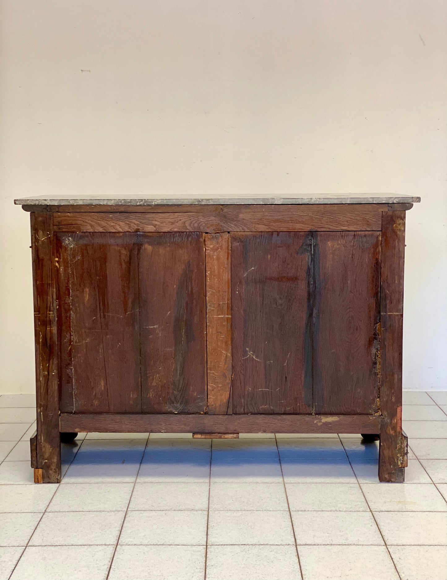 Charles X sideboard in mahogany feather 19th century (restored)