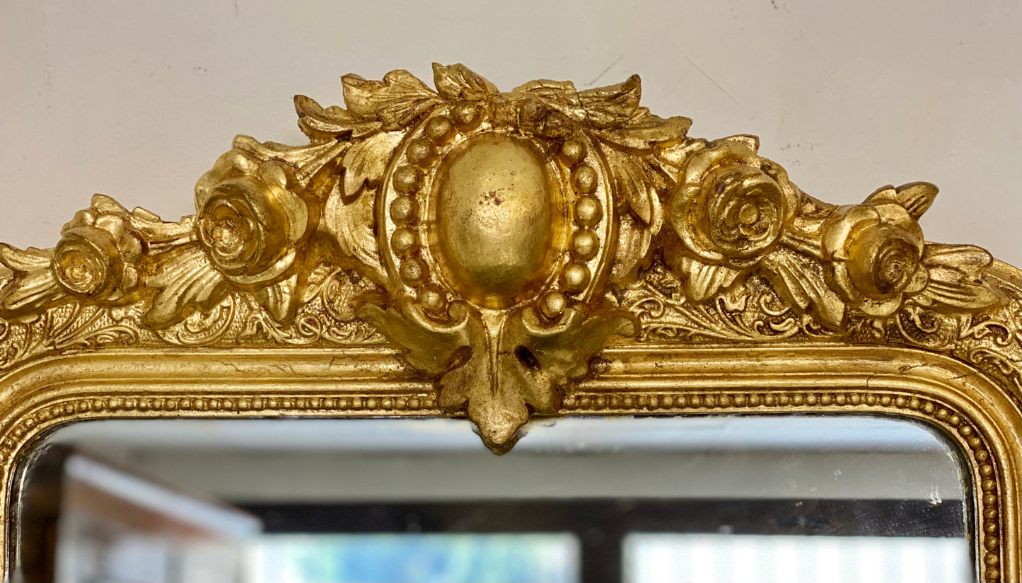 Gilded mirror. Lombardy 19th century