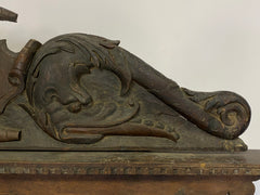 Letto in noce Luigi XIV . Lombardia XVII secolo