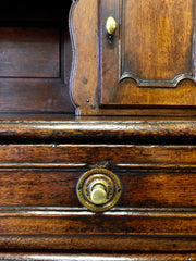Credenza doppio corpo libreria Luigi XV . XVIII secolo