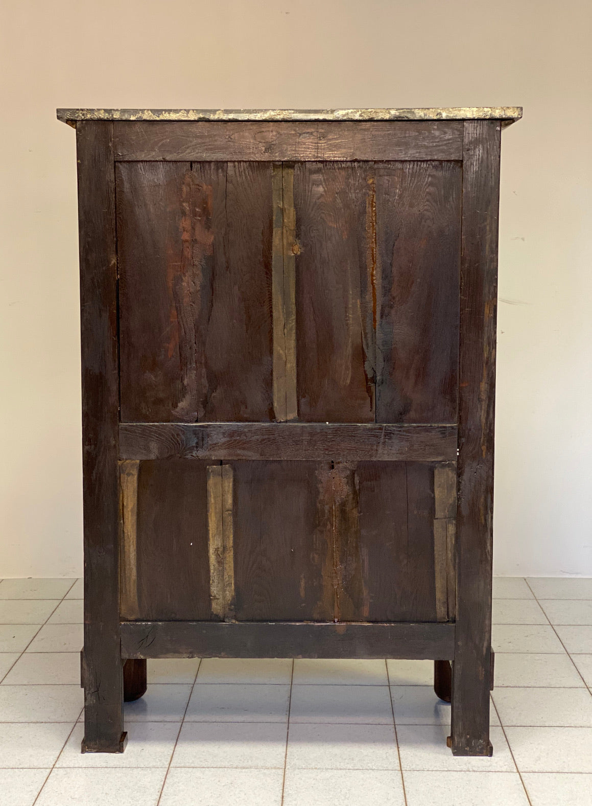 Empire secretaires walnut feather half column. 19th century