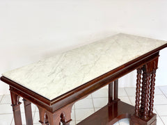 Consolle in piuma di mogano Carlo X . Sicilia XIX secolo