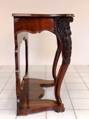 Consolles Lombarda Carlo X . Noce e radica