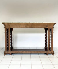Consolle in piuma di mogano Carlo X . Sicilia XIX secolo