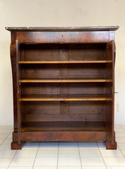 Credenza stipo impero colonne bretelle XIX secolo . Restaurato pronto