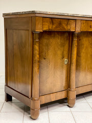 Credenza impero quattro porte piano marmo salomè . Parigi inizio XIX secolo