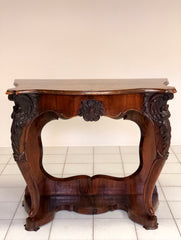 Consolles Lombarda Carlo X . Noce e radica