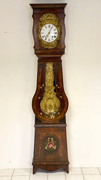 Orologio a colonna pendolo metà XIX secolo . Restaurato funzionante