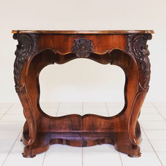 Consolles Lombarda Carlo X . Noce e radica
