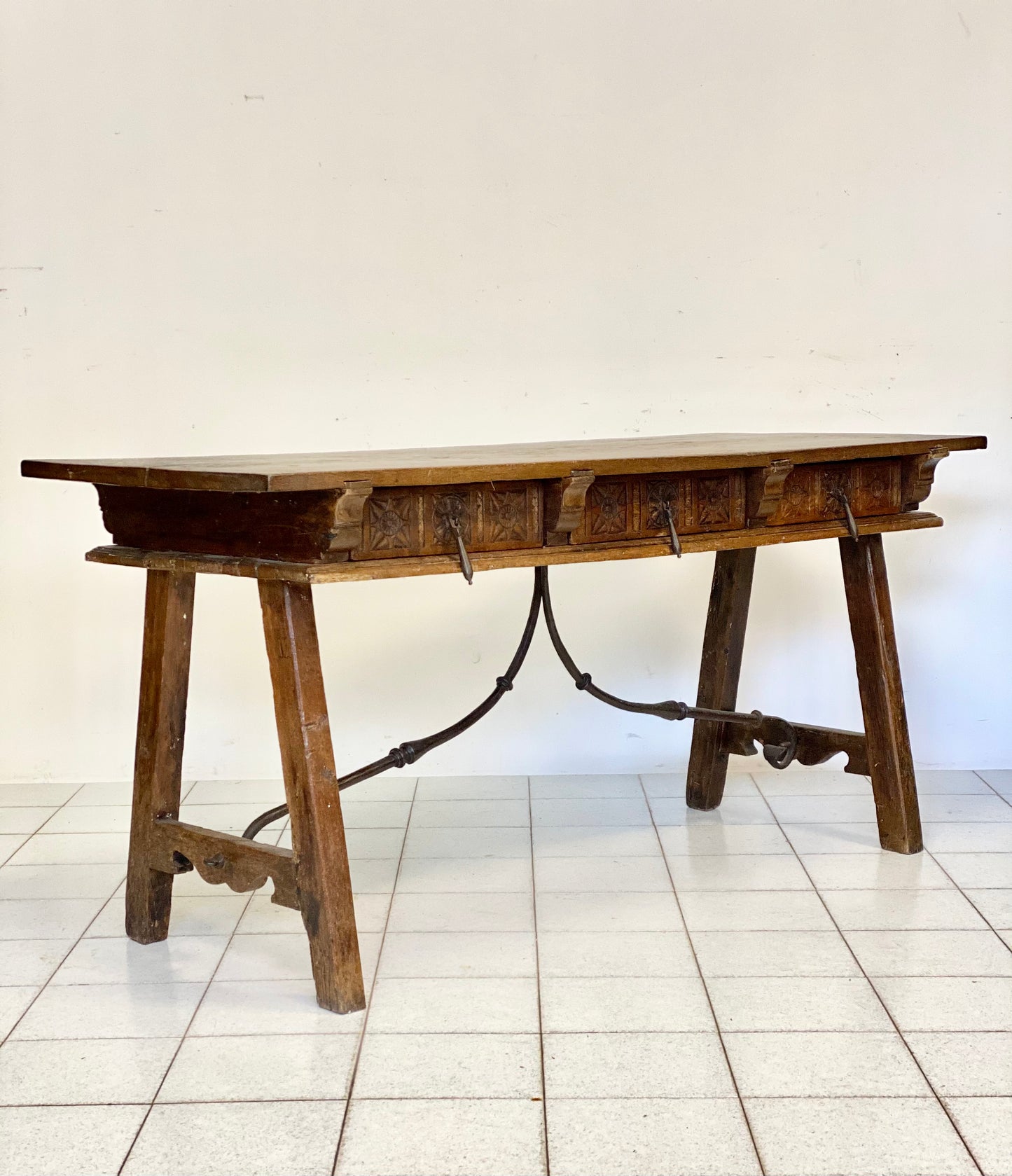 Louis XIV trestle writing table, 17th century