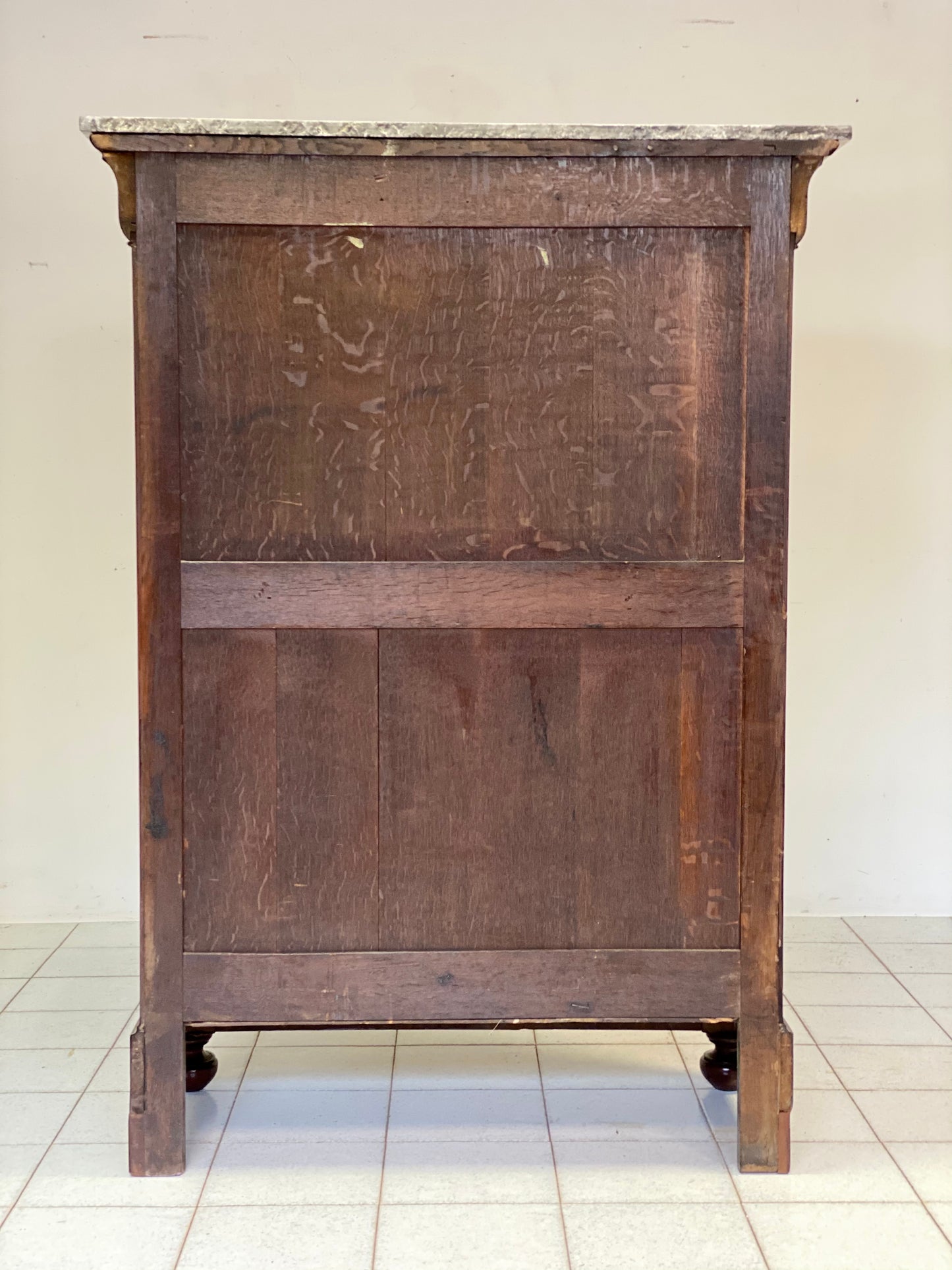 Charles X weekly mahogany feather. 19th century. Restored