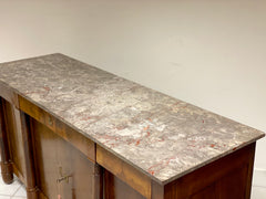Credenza impero quattro porte piano marmo salomè . Parigi inizio XIX secolo