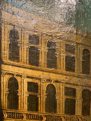 Olio su tela. Venezia canal grande . Francesco Tironi . Cerchia . XVIII secolo