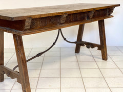 Tavolo scrittoio Luigi XIV a cavalletto epoca 600