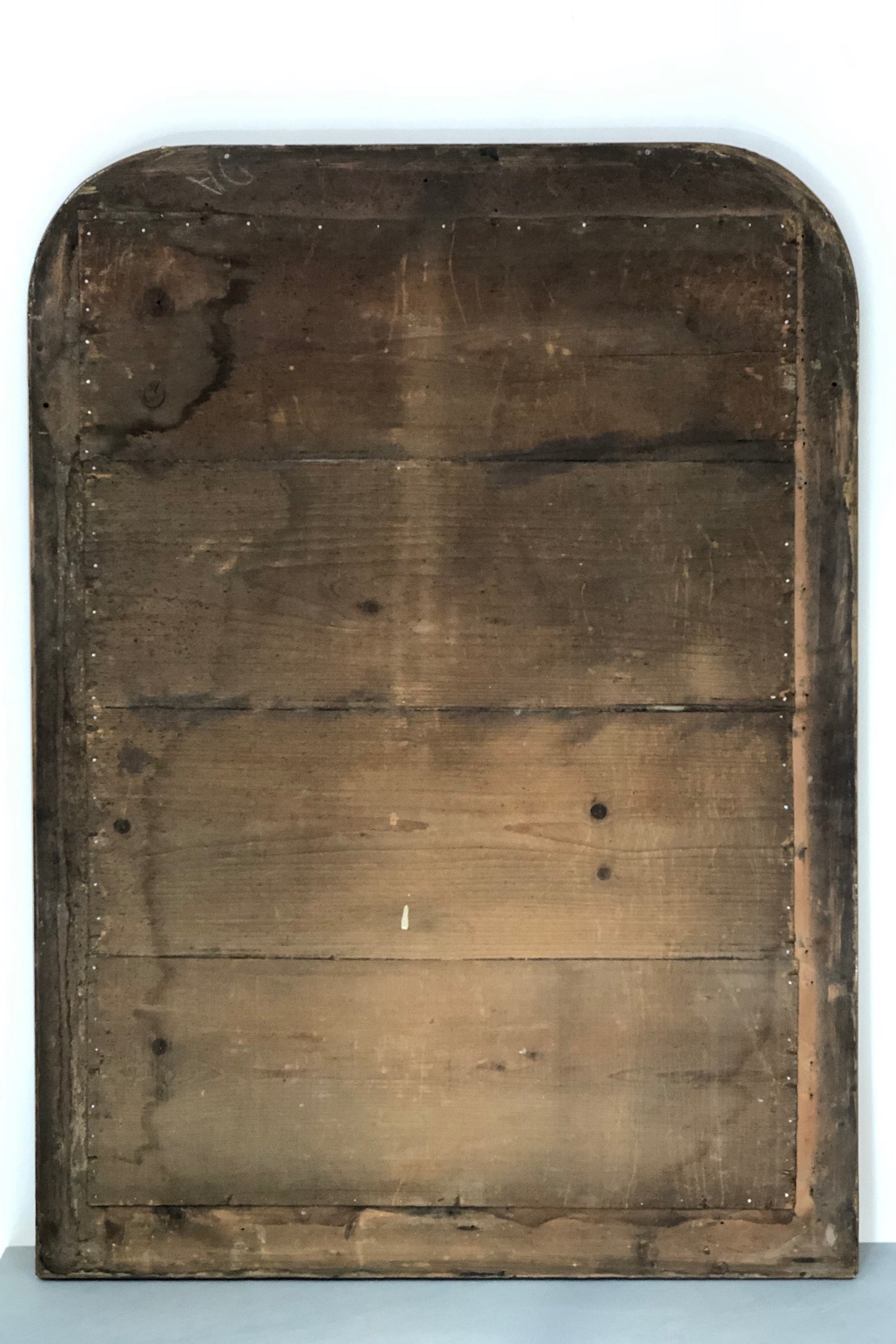 Lombard mirror in pure gold leaf. Mid-19th century. Restored