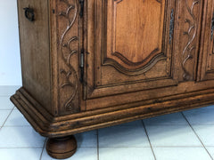 Credenza doppio corpo scolpito Luigi XIV