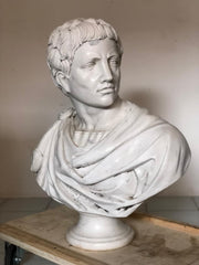 Busto in marmo di Carrara . Caracalla fine XIX