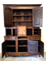 Credenza doppio corpo libreria Luigi XV . XVIII secolo
