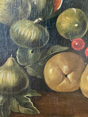 Olio su tela natura morta . Metà XIX secolo