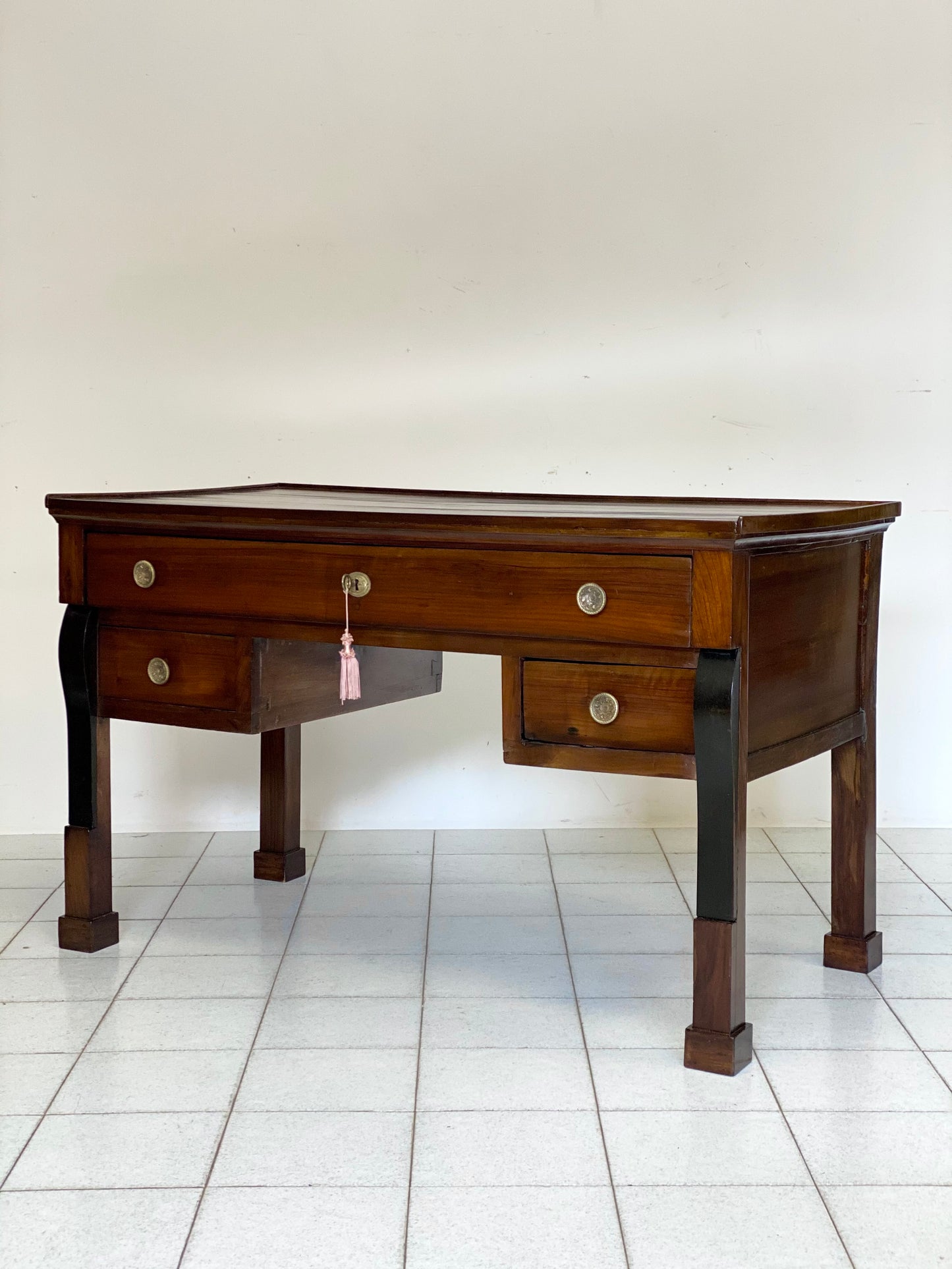 Empire desk from the center. Lombardy, early 19th century