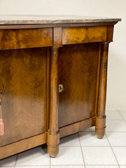 Credenza impero quattro porte piano marmo salomè . Parigi inizio XIX secolo