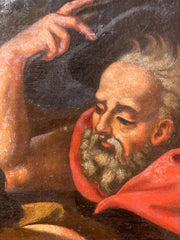 Olio su tela Natività Scuola lombarda XVIII secolo