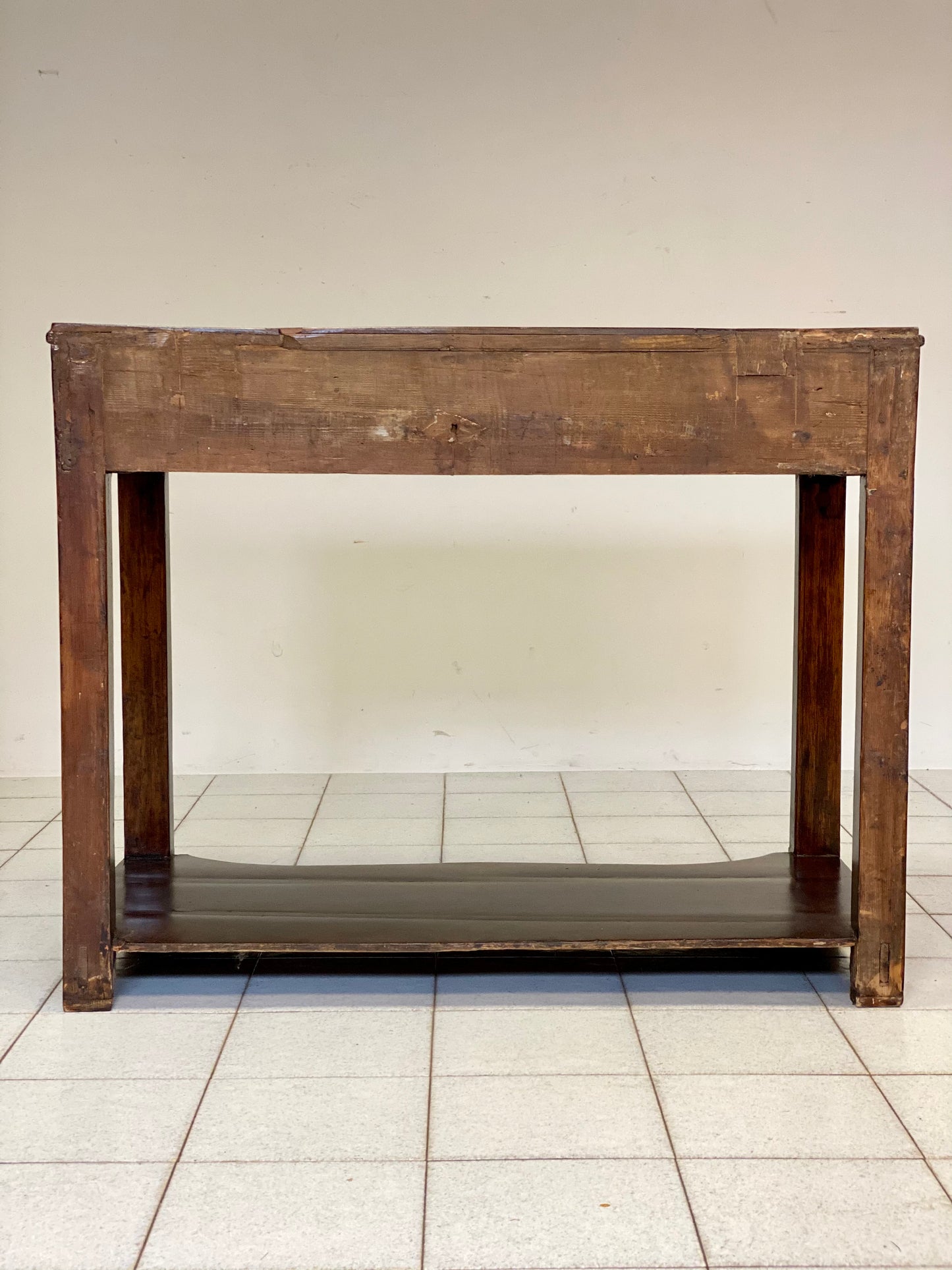 Inlaid Lombard Empire console. 19th century