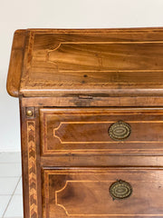 Cassettone a ribalta Luigi XVI . Torino XVIII secolo