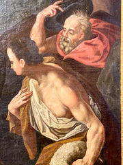 Olio su tela Natività Scuola lombarda XVIII secolo