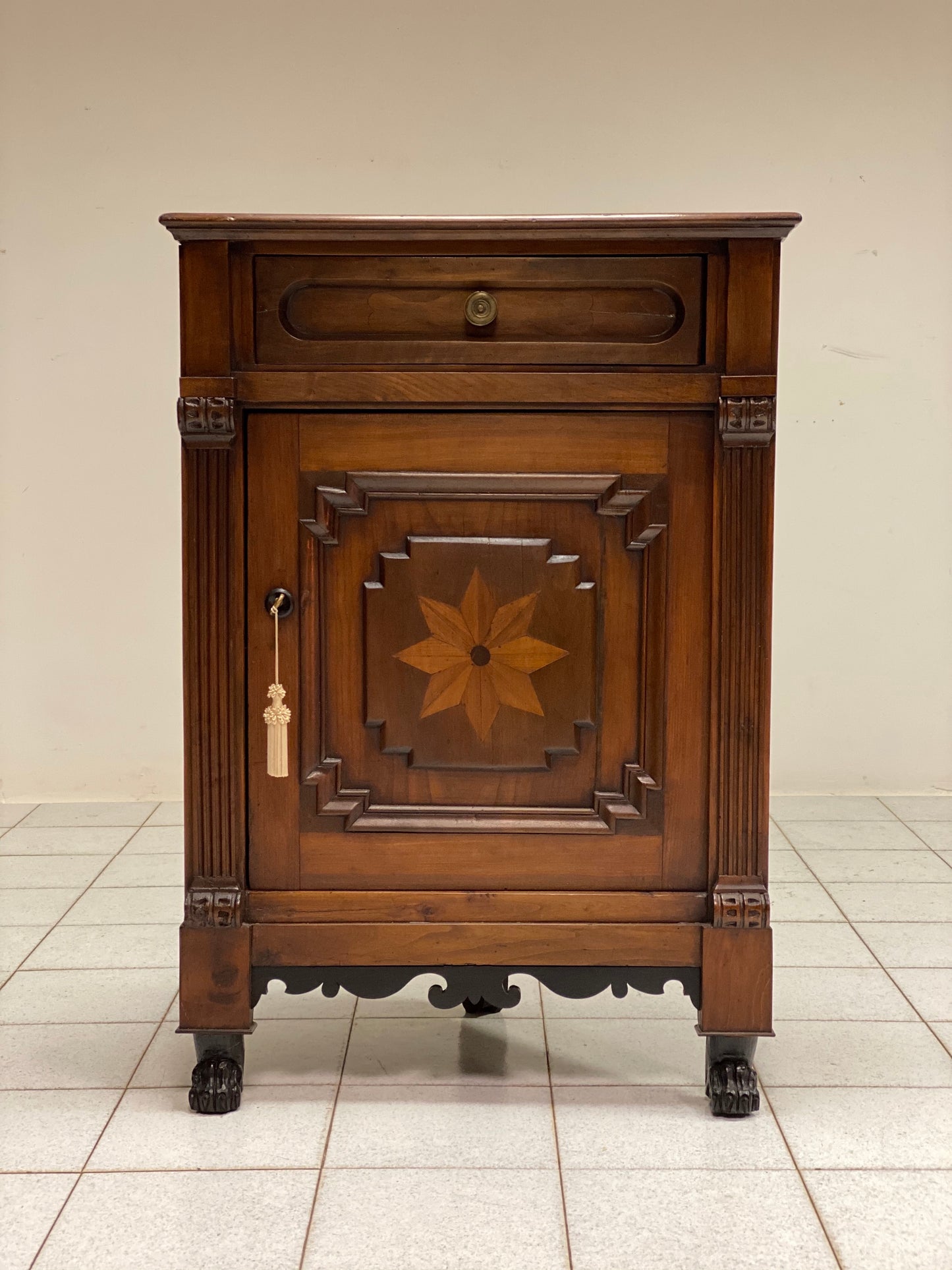 Lombard Empire Corner Cabinet. 19th century