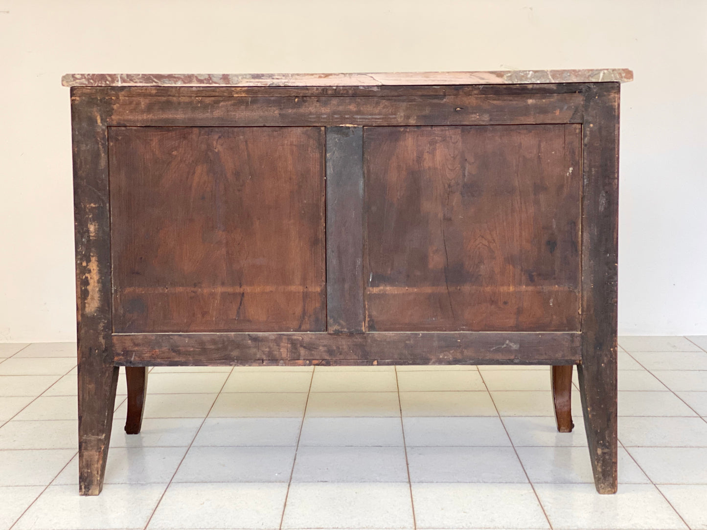 Napoleon III chest of drawers in rosewood with marble top. 19th century