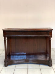 Consolle lombarda Carlo X noce . Restaurata