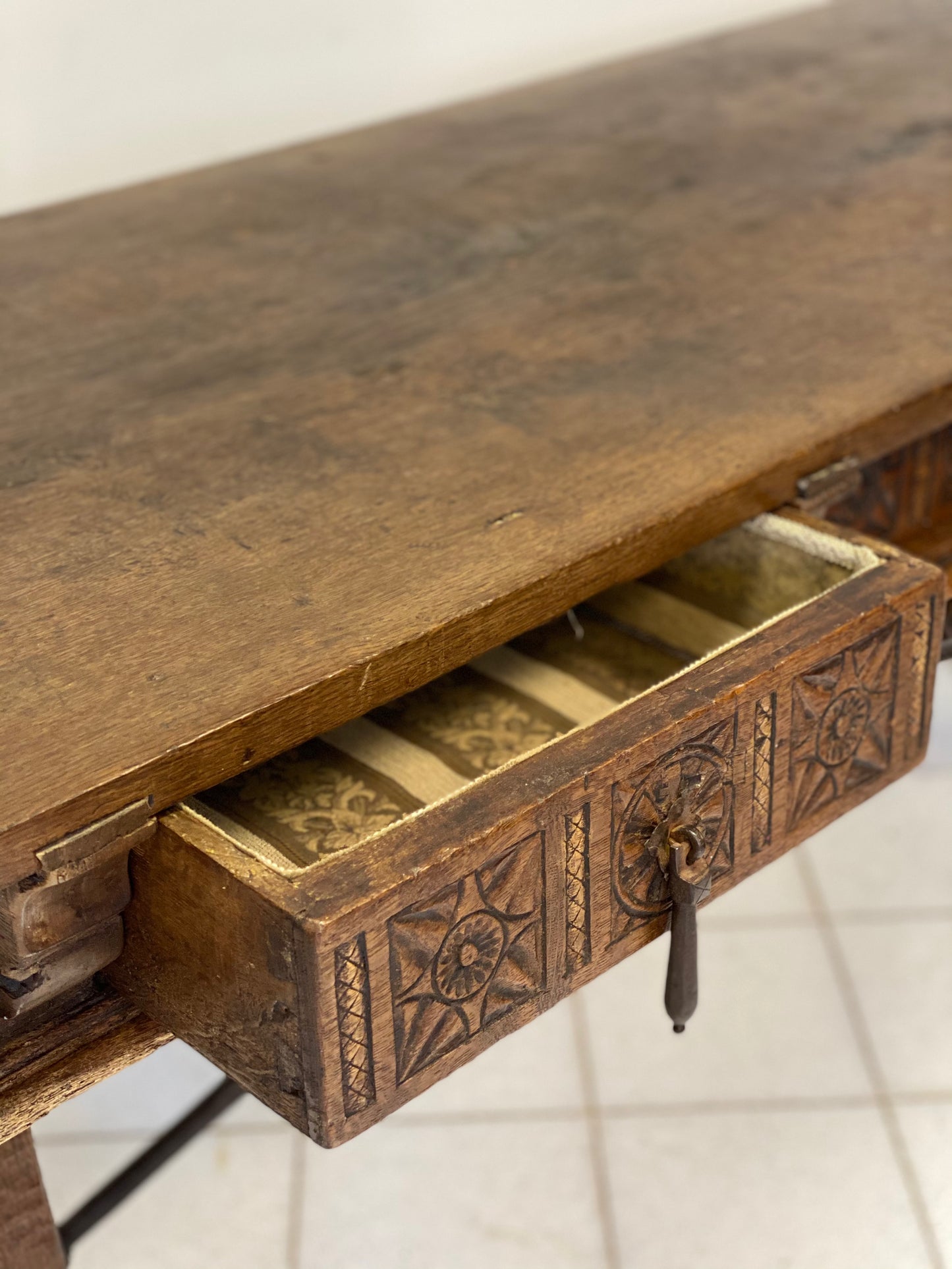 Louis XIV trestle writing table, 17th century
