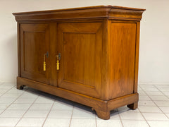Credenza Carlo X in olmo . Emilia XIX secolo . L 196 cm
