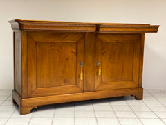 Credenza Carlo X in olmo . Emilia XIX secolo . L 196 cm