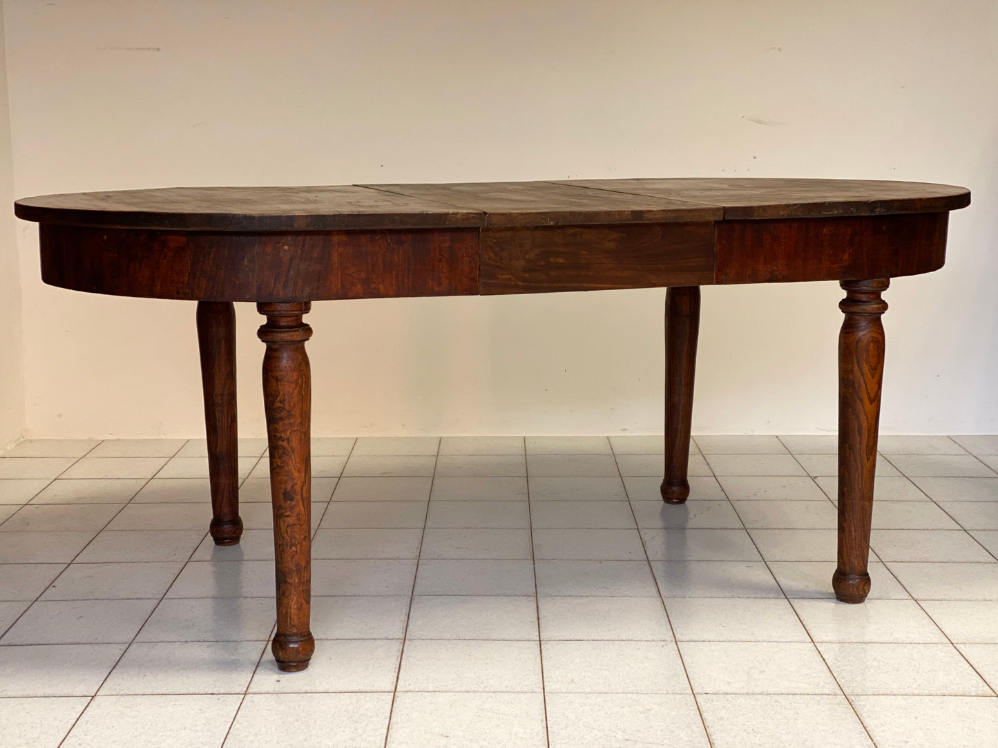 Extendable oval table elm Emilia 800