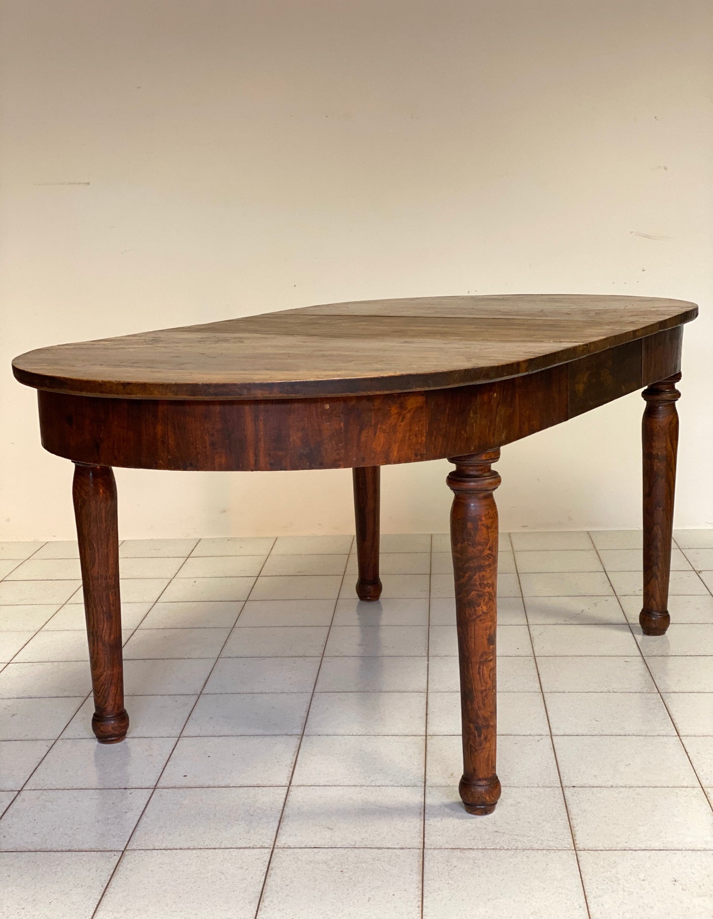 Extendable oval table elm Emilia 800