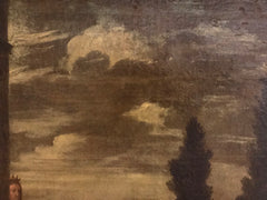 Olio su tela . Betsabea scuola lombarda XVII secolo
