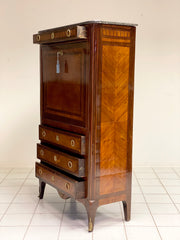 Secretaire Napoleone III finemente intarsiato XIX secolo