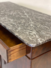 Credenza Carlo X in piuma di mogano XIX secolo ( restaurata )