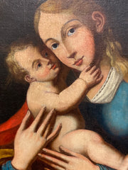 Madonna con bambino (atelier di Giovanni Battista Discepoli detto lo Zoppo da Lugano)