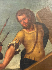 Cristo portacroce . Olio su tela XVII secolo