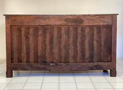Credenza impero in noce con colonne a bretelle