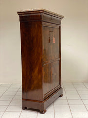 Secretaries Carlo X piuma mogano . XIX secolo