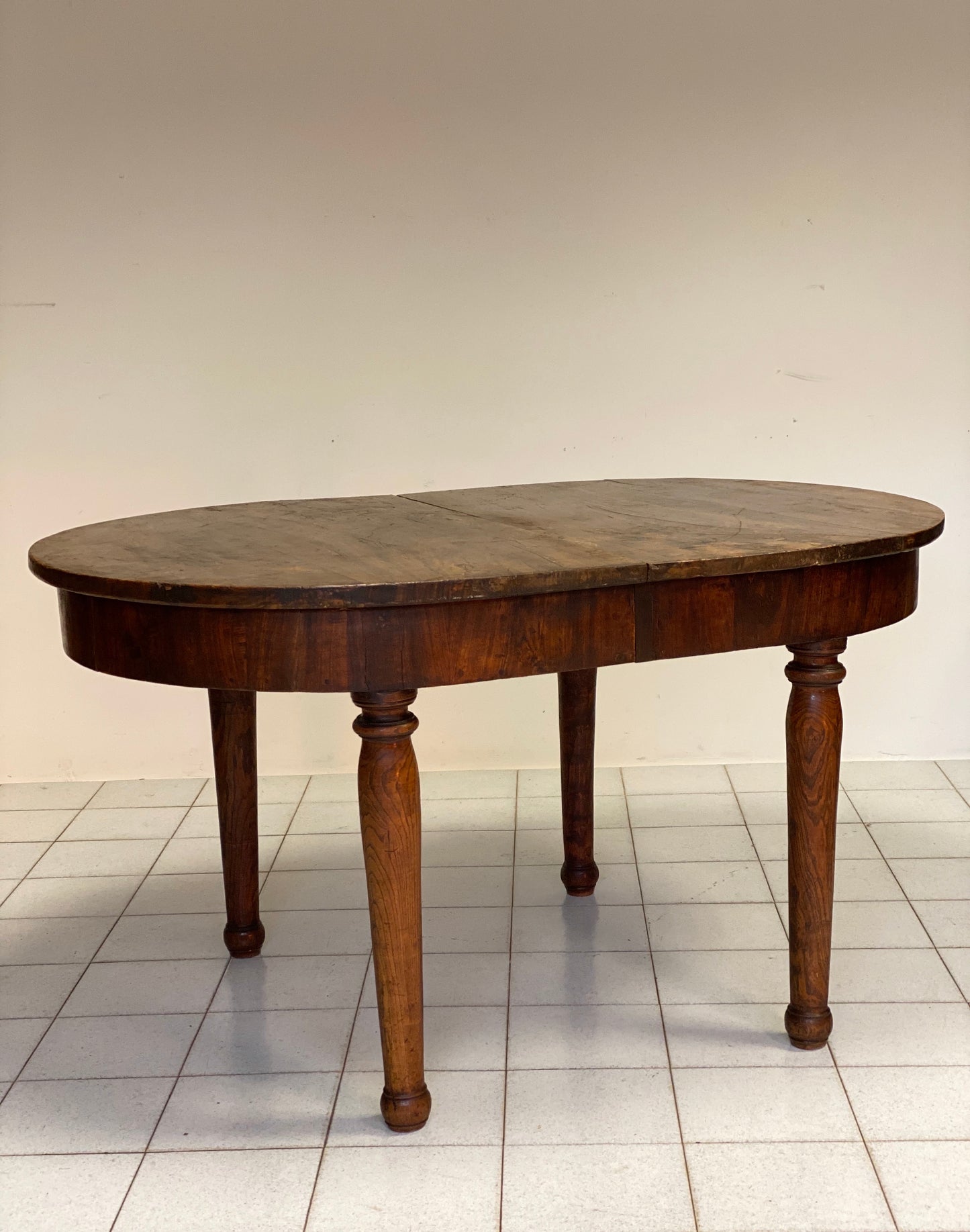 Extendable oval table elm Emilia 800