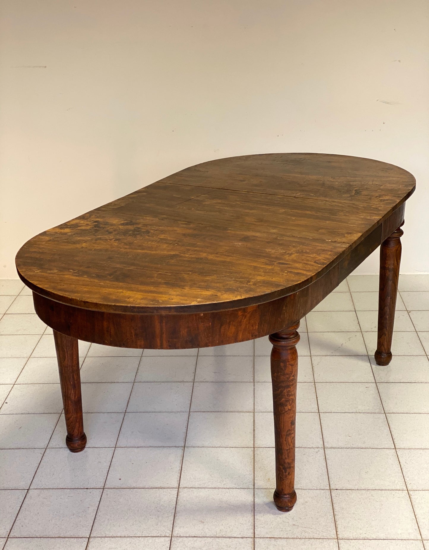 Extendable oval table elm Emilia 800