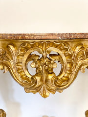 Consolles in legno intagliato e dorato. Luigi XV