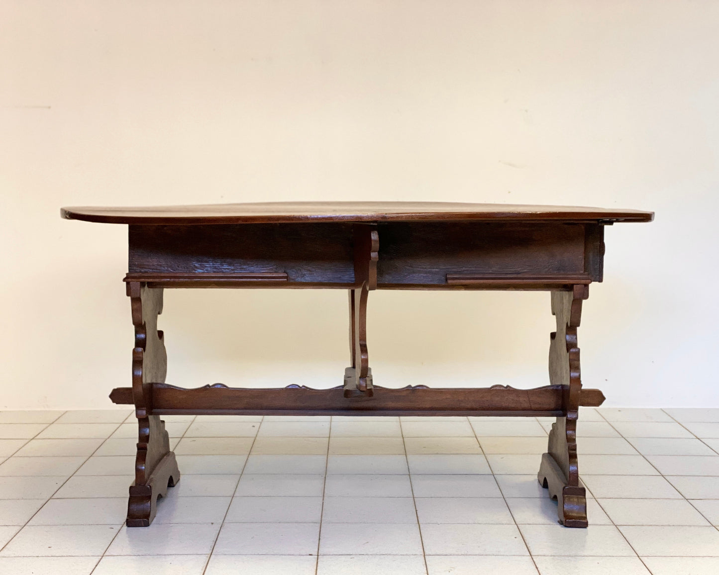 Walnut slatted table