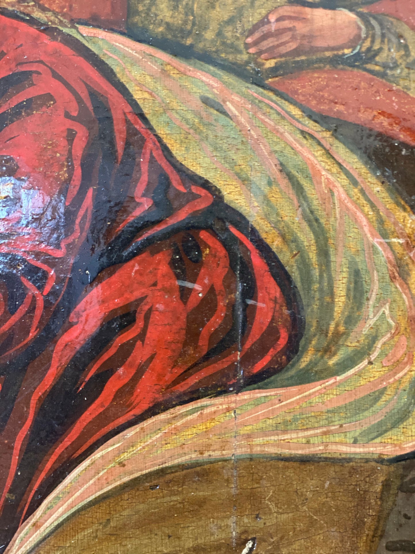 Natività, scuola veneto-cretese (olio su tavola fine XVI sec.)